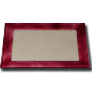 Plat en  Verre Rose indien