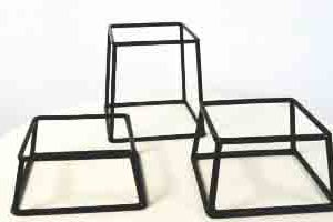 Réhausse Cubique Noir 18x18 Hauteur :10cm